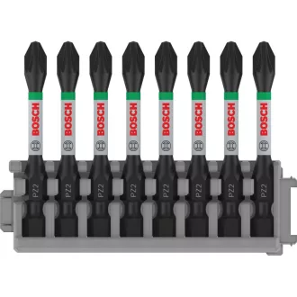 BOSCH PRO Bitový nástavec PZ2 x 8ks / 55 mm Pick & Click