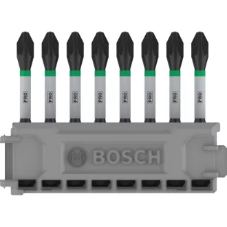 BOSCH PRO Bitový nástavec PZ2 x 8ks / 55 mm Pick & Click