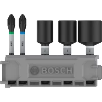   BOSCH PRO Sada bitov a skrutkovačov, 5 dielna 50 mm (PH2,PZ2 / 8,10,13 mm) Pick & Click