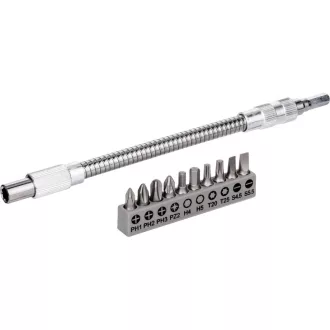   Sada hrotov BOSCH 11 dielov s flexibilným kovovým nástavcom 200 mm