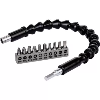   Sada hrotov BOSCH s 11 dielmi flexibilného plastového nadstavca 300 mm