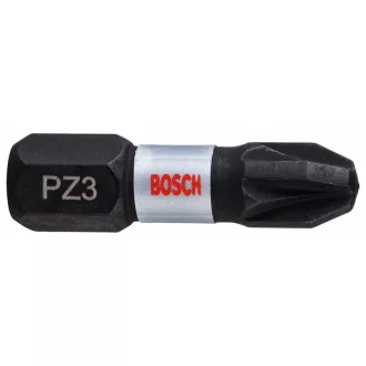 BOSCH Hrot bitu PZ3 x 25 mm 1/4" Impact Control (2 ks)