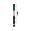BOSCH PRO Nárazový bit PH3 x 55 mm 1/4" (2 ks)