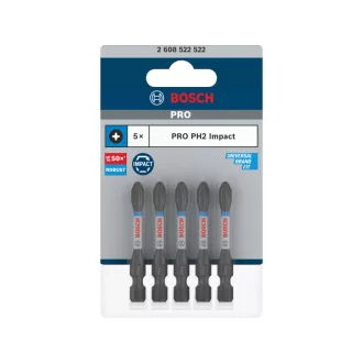 BOSCH PRO Náradie na bit PH2 x 55 mm 1/4" Hex (5 ks)