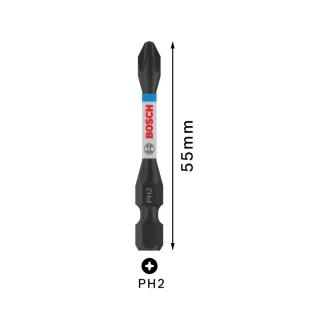 BOSCH PRO Náradie na bit PH2 x 55 mm 1/4" Hex (5 ks)
