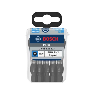   BOSCH PRO Náradie na búchanie PH2 x 55 mm v Tic Tac krabici 1/4" Hex (15 ks)