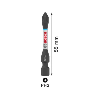   BOSCH PRO Náradie na búchanie PH2 x 55 mm v Tic Tac krabici 1/4" Hex (15 ks)