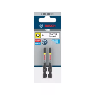 BOSCH PRO Náradie na bitky T25 x 55 mm 1/4" (2 ks)