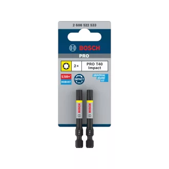   BOSCH PRO Impact bitový nástavec T40 x 55 mm 1/4" (2 ks)