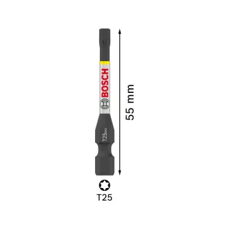   BOSCH PRO Impact bit T25 x 55 mm v Tic Tac krabičke 1/4" Hex (15 ks)