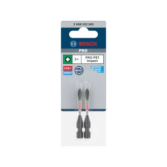 BOSCH PRO Impact bit PZ1 x 55 mm 1/4" Hex (2 ks)