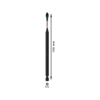 BOSCH PRO Impact bit PZ2 x 150 mm 1/4" Hex