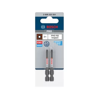   BOSCH PRO Náradie na bit R2 x 55 mm 1/4" Hex Robertson (2 kusy)