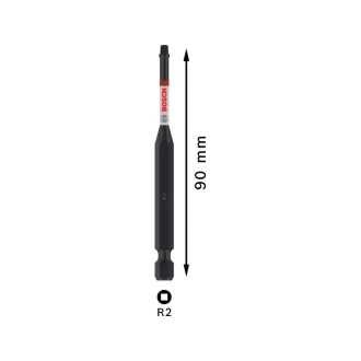   BOSCH PRO Bitová špička R2 x 90 mm 1/4" Hex Robertson
