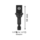 BOSCH PRO Adaptér pre kľúčové nástavce 50mm 1/4" Hex -> 1/2" štvorec