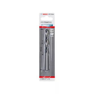   BOSCH Vrták na špirálu 7,5 x 109/69 mm HSS DIN 338 PointTeQ