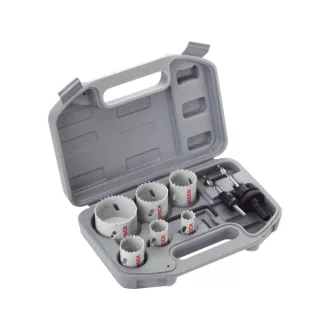   BOSCH Súprava kruhových rezačiek pre elektrikárov, 9 dielov Štandardná HSS-bimetal