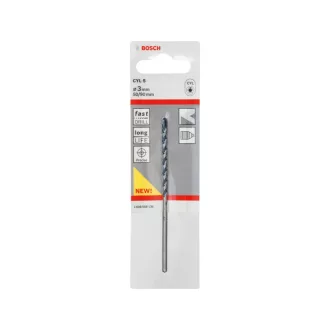 BOSCH Skalný vrták 3,0 x 90/50 mm dvojhranný CYL-5