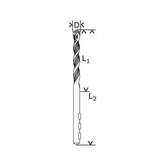 BOSCH Skalný vrták 3,0 x 90/50 mm dvojhranný CYL-5