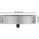 BOSCH PRO Kruhový rezač 210 mm (8% kobaltu) PC PLUS Multi Material