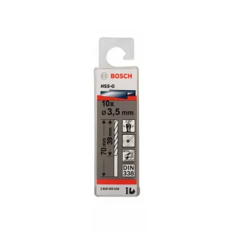   BOSCH Spirálový vrták 3,5 x 70/39 mm 135° HSS-G DIN 338 (10 ks)