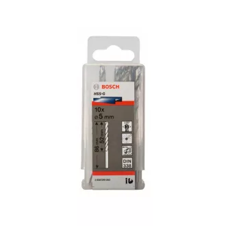   BOSCH Spirálový vrták 5,0 x 86/52 mm 135° HSS-G DIN 338 (10 ks)