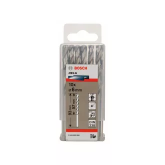   BOSCH Šnekový vrták 6,0 x 93/57 mm 135° HSS-G DIN 338 (10 ks)