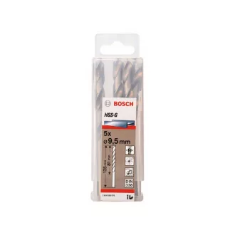   BOSCH Šnekový vrták 9,5 x 125/81 mm 135° HSS-G DIN 338 (5 ks)