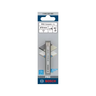   BOSCH PRO Suchý diamantový vŕták 8 x 66 mm s valcovou upínkou