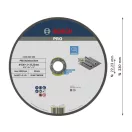 BOSCH PRO Brúsny kotúč inox 230 x 2,0 x 22,2 mm AS 46 T INOX BF (oSa)