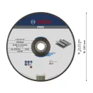 BOSCH PRO Čistiaci kotúč na kov 230 x 6,0 x 22,2 mm A 30 T BF (oSa)