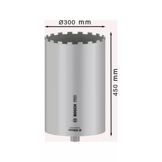   BOSCH Diamantová vrtacia korunka na mokro 300 x 450 mm Standard for Concrete 1 1/4" UNC