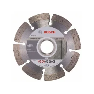   BOSCH Diamantový rezný kotúč 115 x 1,6 x 10 x 22,2 mm segmentovaný Standard for Concrete