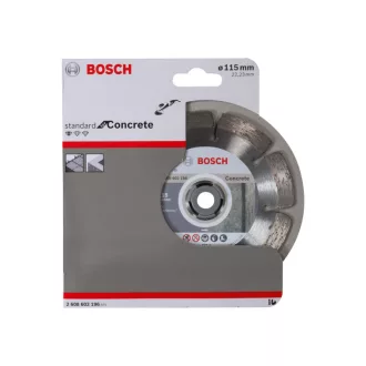   BOSCH Diamantový rezný kotúč 115 x 1,6 x 10 x 22,2 mm segmentovaný Standard for Concrete