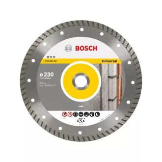   BOSCH Diamantový rezací kotúč 230 x 2,5 x 10 x 22,2 mm turbo Standard for Universal
