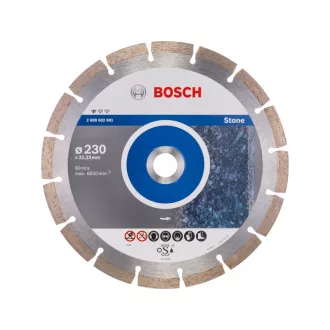   BOSCH Diamantový rezací kotúč 230 x 2,3 x 10 x 22,2 mm segmentovaný Standard pre kameň