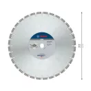 BOSCH PRO Diamantový rezací kotúč 450 x 3,6 x 12 x 25,4 mm segmentovaný