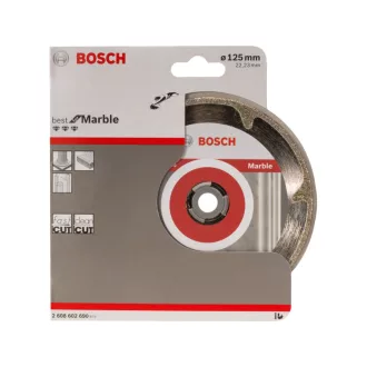   BOSCH Diamantový rezací kotúč 125 x 2,2 x 3,0 x 22,2 mm nepretržitý Best for Marble