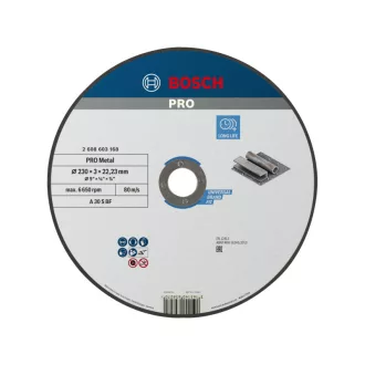   BOSCH PRO Rezný kotúč na kov 230 x 3,0 x 22,2 mm A 30 S BF