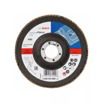   BOSCH Lamelový brúsny kotúč kužeľový 125 x 22,2 / P80 oxid hlinitý X431