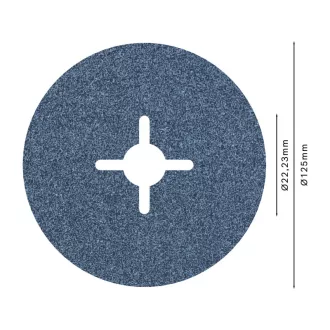   BOSCH PRO Brúsny kotúč na kov 125 x 22,2 mm / P60 zirkónium-oxid