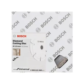   BOSCH Diamantový rezací kotúč 115 x 2,0 x 7,0 x 22,2 mm segmentovaný ECO pre Universal (10 ks)