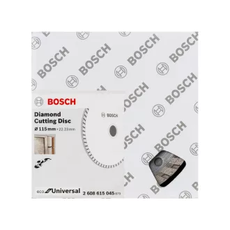   BOSCH Diamantový rezný kotúč 115 x 2,0 x 7,0 x 22,2 mm Turbo ECO for Universal (10 ks)