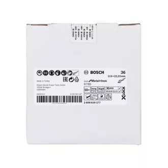   BOSCH X-LOCK Brúsny kotúč 115 x 22,2 / P36 BfM+I R780 s keramickými zrnami