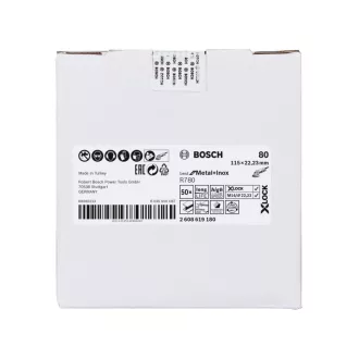   BOSCH X-LOCK Brúsny kotúč 115 x 22,2 / P80 BfM+I R780 s keramickými zrnami