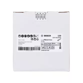   BOSCH X-LOCK Fibertárcsa 115 x 22,2 / P120 BfM+I R780 s keramickými zrnami