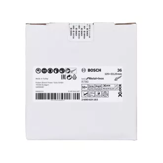   BOSCH X-LOCK Brúsny kotúč 125 x 22,2 / P36 BfM+I R780 s keramickými zrnami
