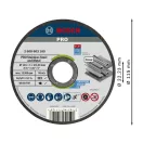 BOSCH PRO Rezný kotúč na inox/ kov 115 x 1,0 x 22,2 mm St. Steel & Metal balenie vedro (100 ks)