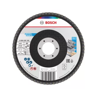  BOSCH Lamelový brúsny kotúč rovný 125 x 22,2 / P40 hliníkový oxid X451 Multi Material