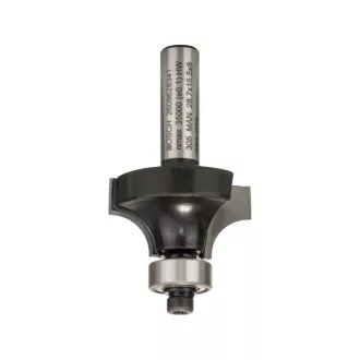   BOSCH Tvrdokovový okrúhly frézovací nástroj s guľôčkovým ložiskom 28,7 (r=8 mm) x 15,2 x 53 x 8 mm